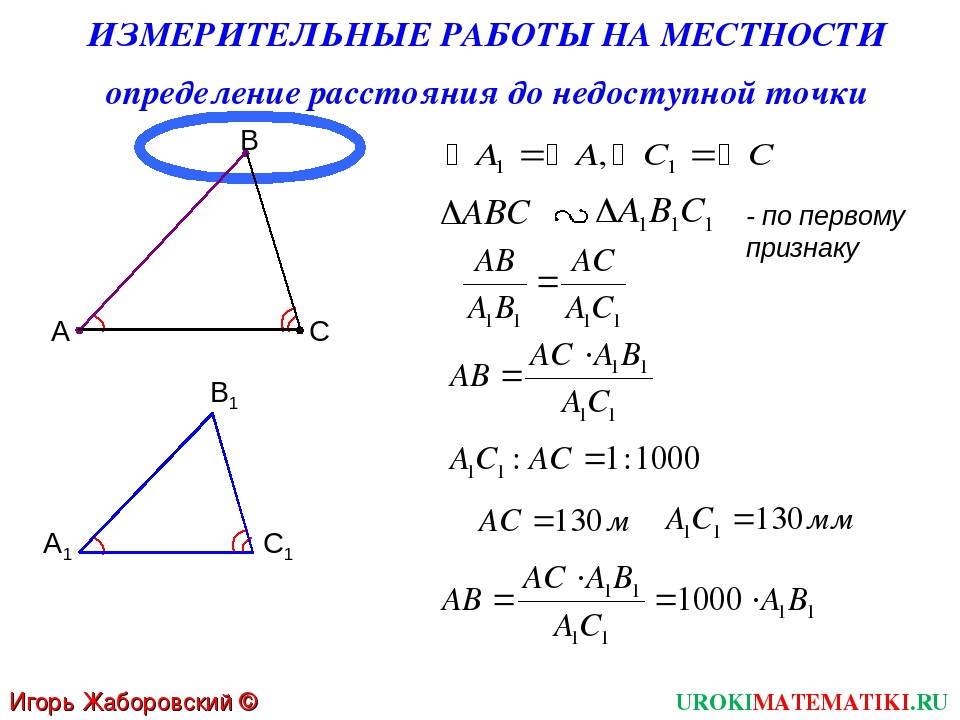 Проект измерительные работы на местности 8 класс