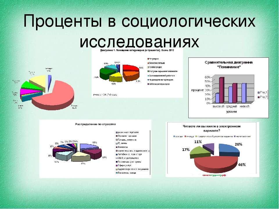 Схема в процентах