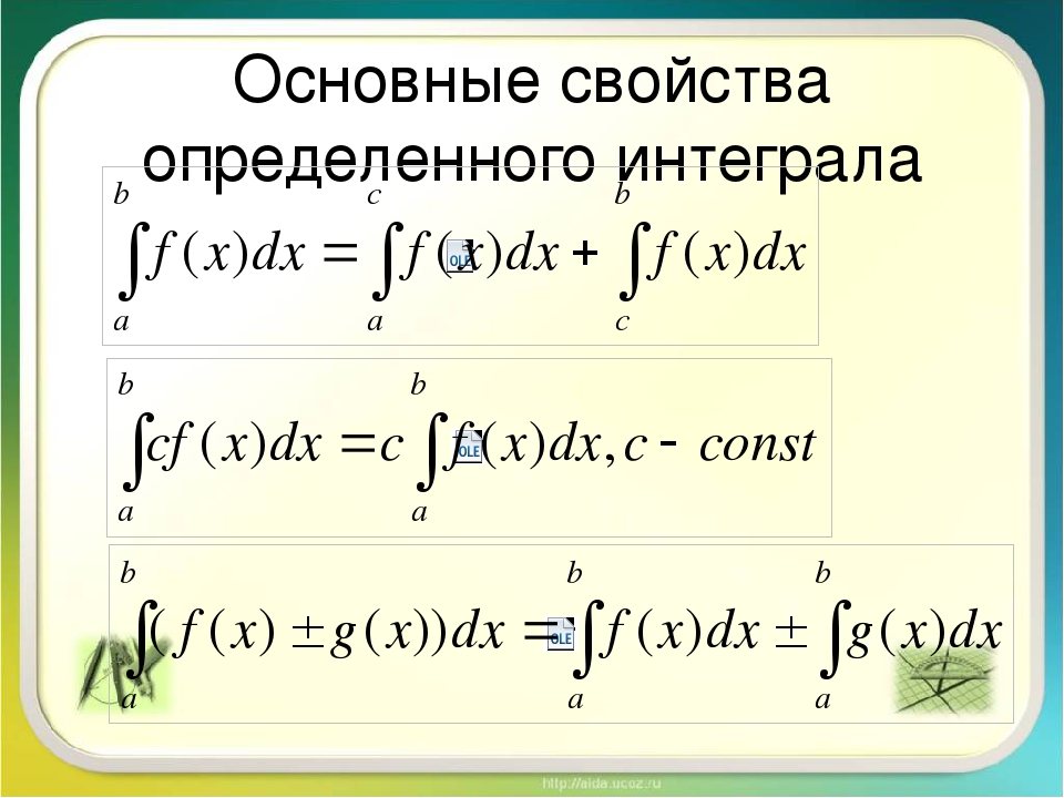 Определенный интеграл проект